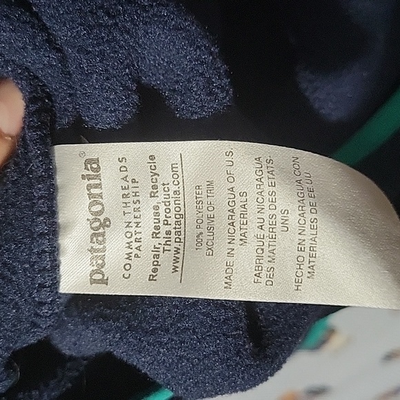 PATAGONIA SYNCHILLA BLUE/GREEN SMALL LIGHTWEIGHT - Picture 7 of 9